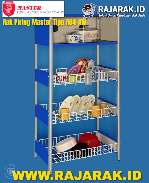 Rak Piring Master R04 AW Blue