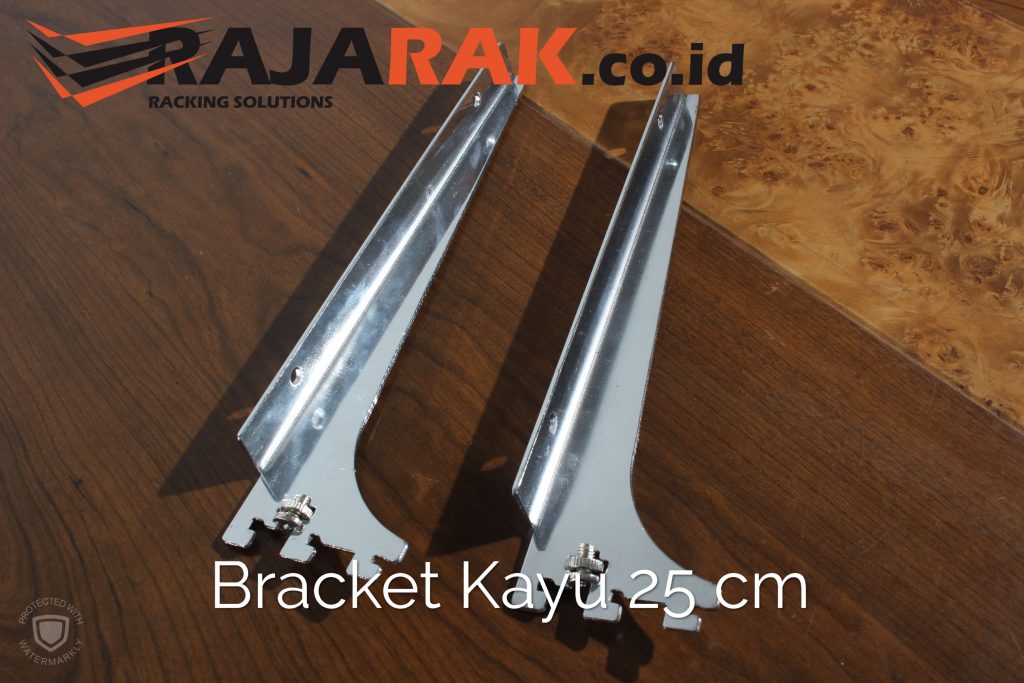 Daun Bracket Kayu 25 cm Tebal 3 mm - Rak Dinding - Rak Kayu