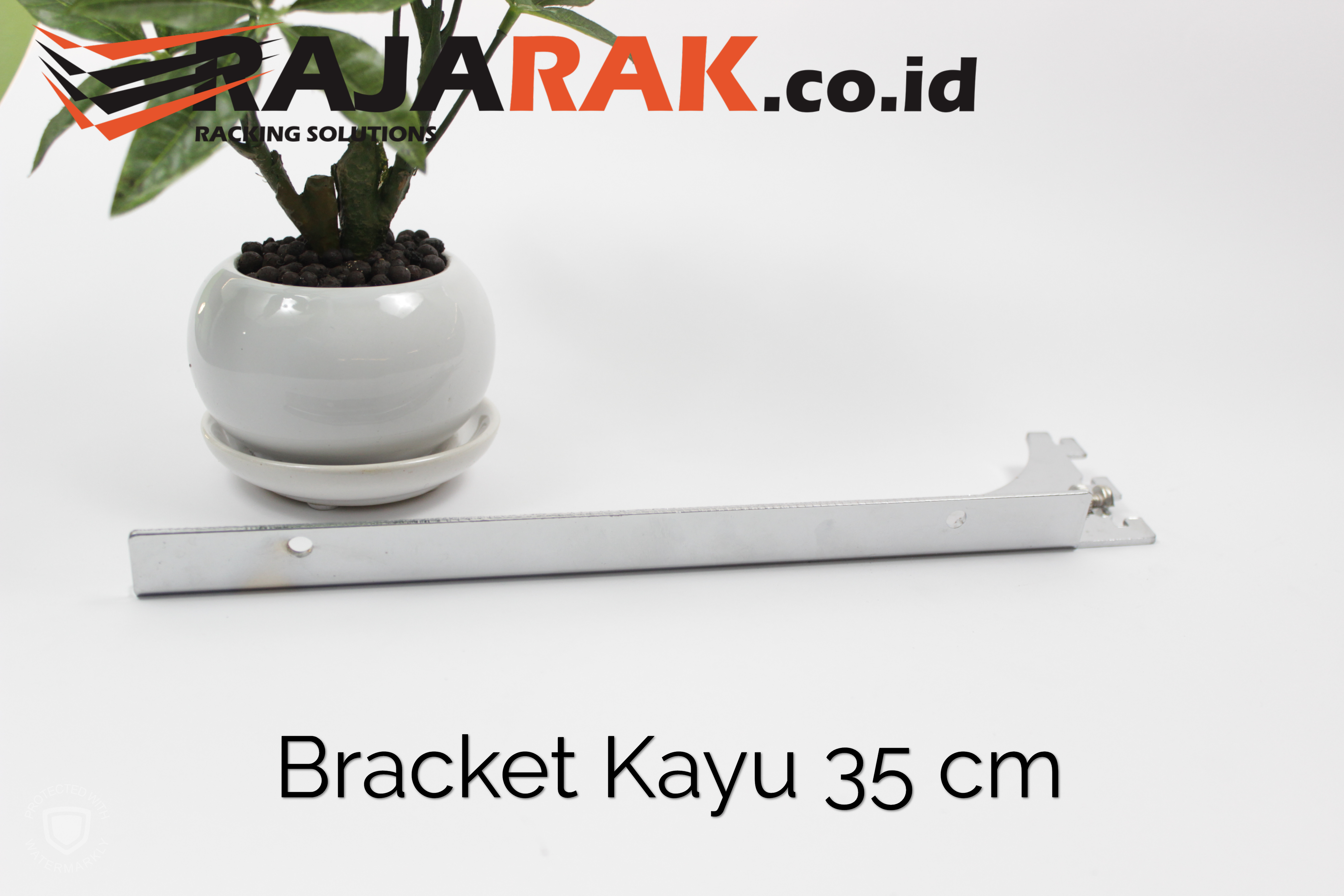 Daun Bracket Kayu 35 cm Tebal 3 mm - Rak Dinding - Rak Kayu - Display Aksesoris