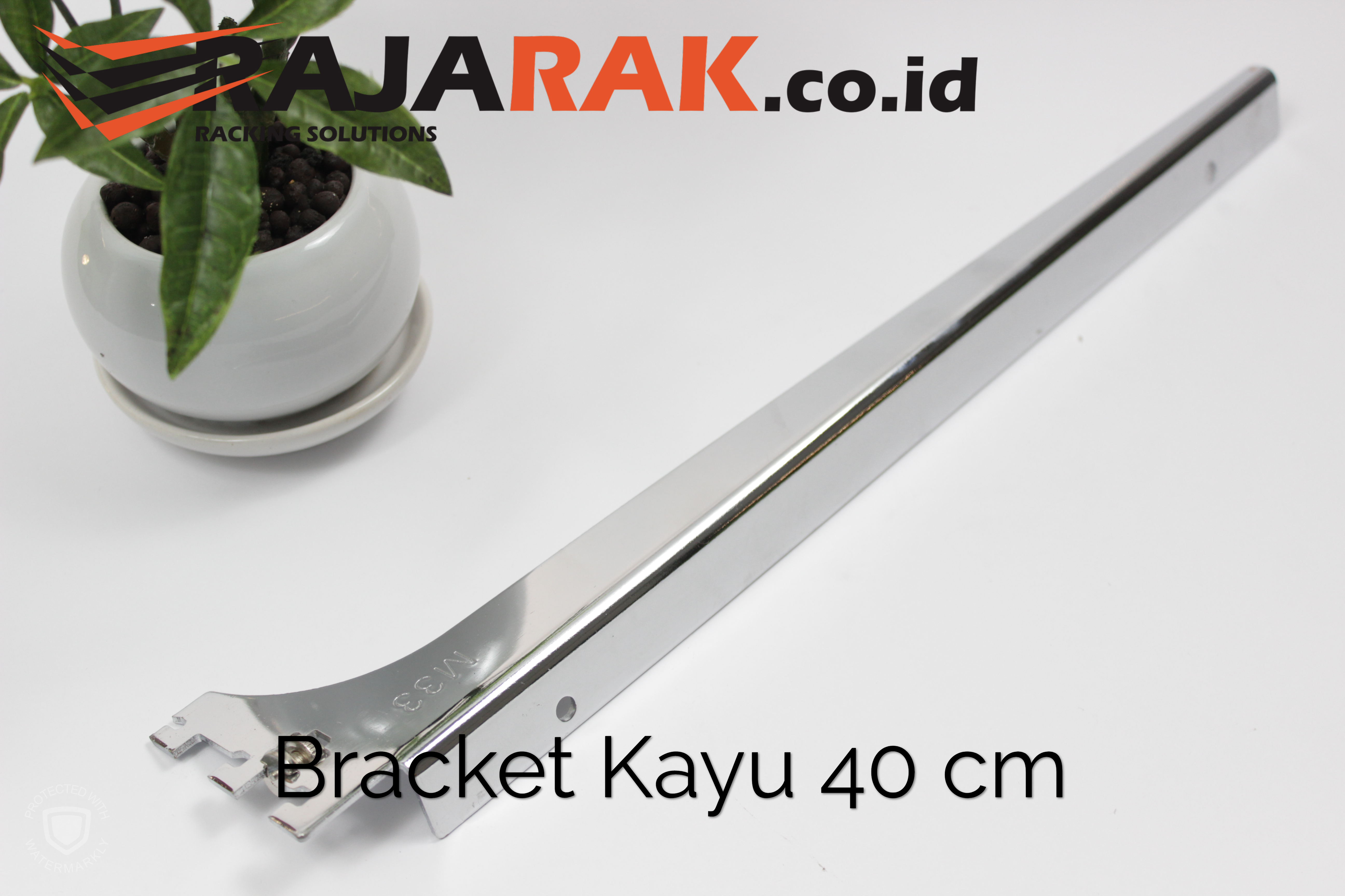 Daun Bracket Kayu 40 cm Tebal 3 mm - Rak Dinding - Rak Kayu - Display Aksesoris