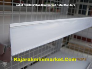 Label Harga Rak Minimarket Rata Standard PUTIH