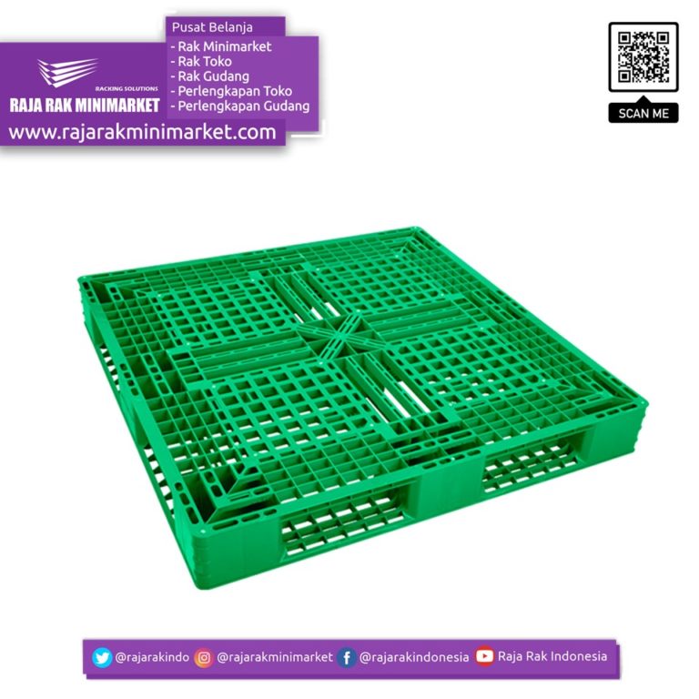 PALLET PLASTIK BARU DUAL GREEN LEAF 2665 Rak Minimarket Supermarket