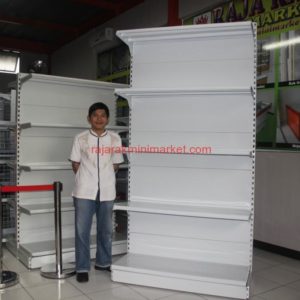 Jual Rak Gondola Supermarket Tipe RR-170 | Rak Toko Besar | Ukuran dan harga rak