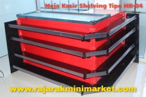 Meja Kasir Minimarket Toko Indomaret Alfamart + Rak Shelving Tipe MK-04