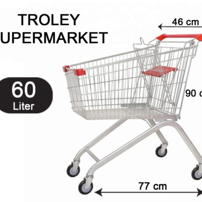 TROLLEY MINIMARKET SUPERMARKET VOLUME 60 LITER TIPE TS-60L RAJARAK | TROLI - TROLY SHOPPING | JUAL KE SELURUH INDONESIA