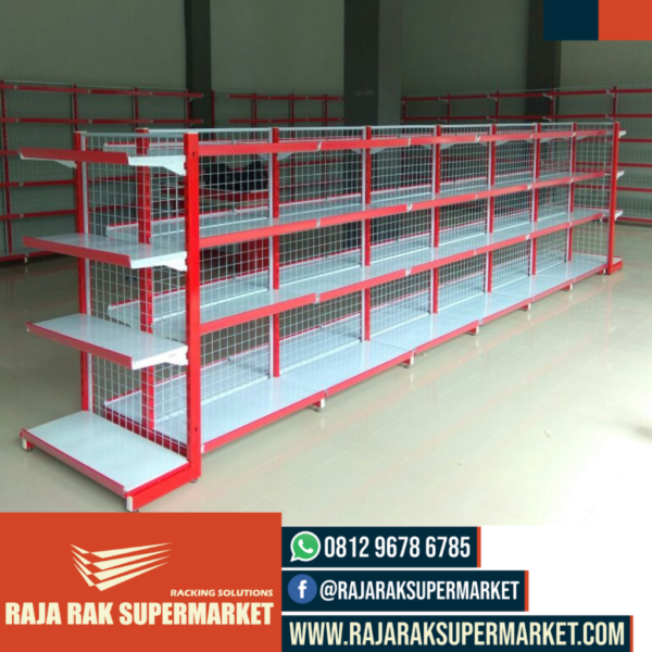 RAK TOKO DISPLAY MINIMARKET MODERN TIPE RR-14 RAJARAK: Distributor Rak Gondola Minimarket & Perlengkapan Display Toko Retail Modern No.1 di Indonesia