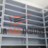 RAK BESI SIKU LUBANG BOLTLESS SLOTTED ANGLE TIPE GTM-100 UKURAN 118x55x240 CM, 5 SUSUN, WARNA PUTIH