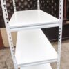 RAK BESI SIKU LUBANG BOLTLESS SLOTTED ANGLE TIPE GTM-100 UKURAN 118x55x240 CM, 5 SUSUN, WARNA PUTIH