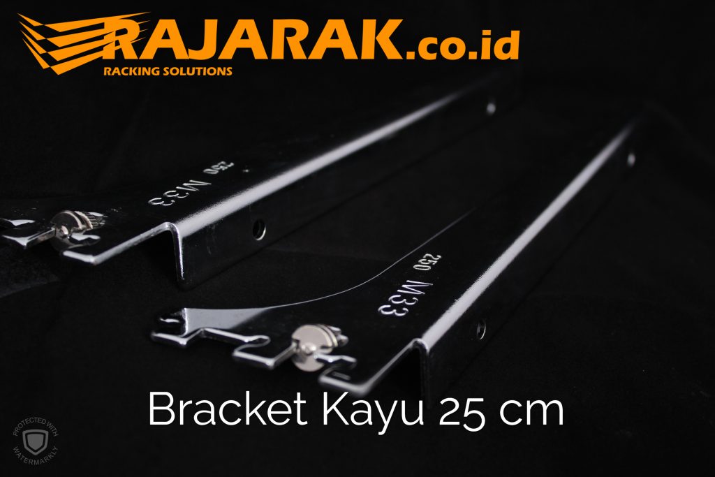 Daun Bracket Kayu 25 cm Tebal 3 mm - Rak Dinding - Rak Kayu