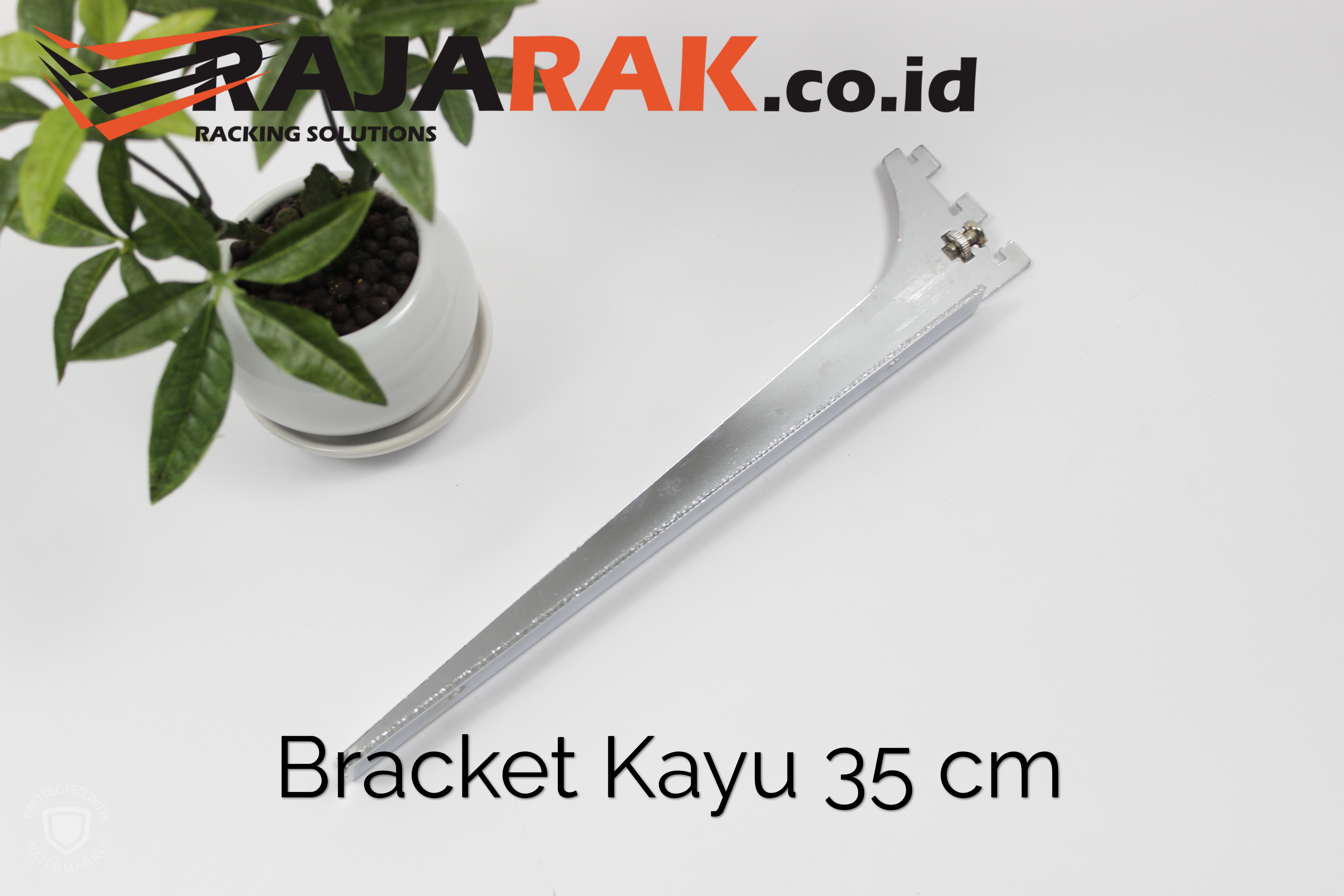 Daun Bracket Kayu 35 cm Tebal 3 mm - Rak Dinding - Rak Kayu - Display Aksesoris