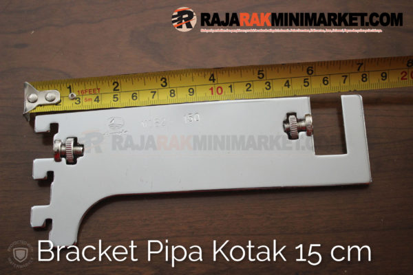 Daun Bracket Pipa Kotak Panjang Cm Chrome Bracket Pipa Kotak H