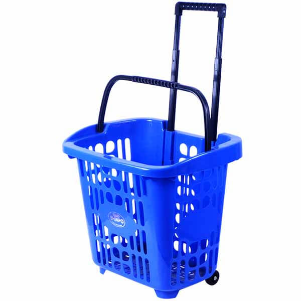 Keranjang Belanja Plastik Tarik & Jinjing Shinpo Flamingo SIP 341 | Raja Rak Minimarket