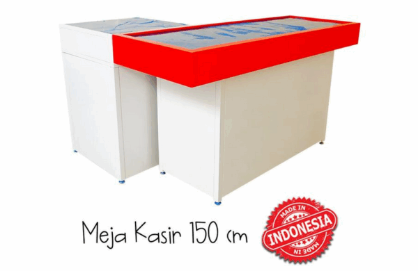 MEJA KASIR TOKO MINIMARKET SWALAYAN BAHAN BESI TIPE MK-05 | RAJA RAK MINIMARKET