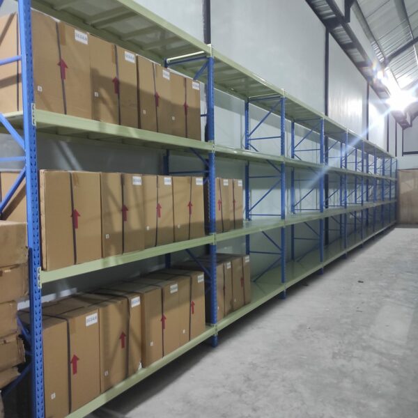RAK BESI GUDANG MEDIUM DUTY TIPE RR-500 T.300 | LOAD 500 KG/LEVEL: Solusi Racking Serbaguna & Tangguh untuk Gudang Modern