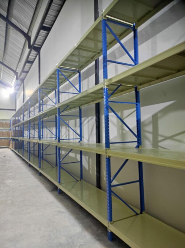 RAK BESI GUDANG MEDIUM DUTY TIPE RR-500 T.300 | LOAD 500 KG/LEVEL: Solusi Racking Serbaguna & Tangguh untuk Gudang Modern