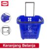 SHINPO Keranjang Belanja / Pasar Dengan Roda Multifungsi Trolley Dorong Troli Flamingo Shopping Basket SPO-SIP-341