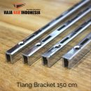Tiang Bracket 150 cm Chrome - Rel Bracket Besi - Rail Bracket Dinding - RAJA RAK