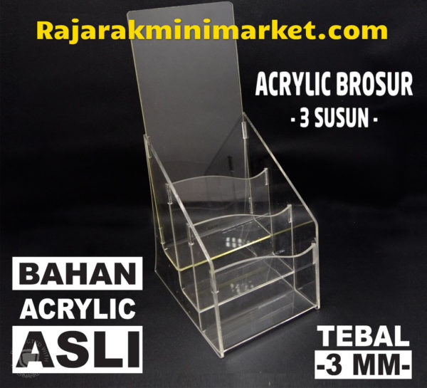 DISPLAY ACRYLIC - AKRILIK BROSUR 3 SUSUN