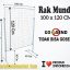 RAK MUNDO 100X120 CM + KAKI | RAK MINIMARKET TOKO DISPLAY SUPERMARKET ...