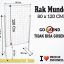 RAK MUNDO 80X120 CM + KAKI | RAK MINIMARKET TOKO DISPLAY SUPERMARKET ...