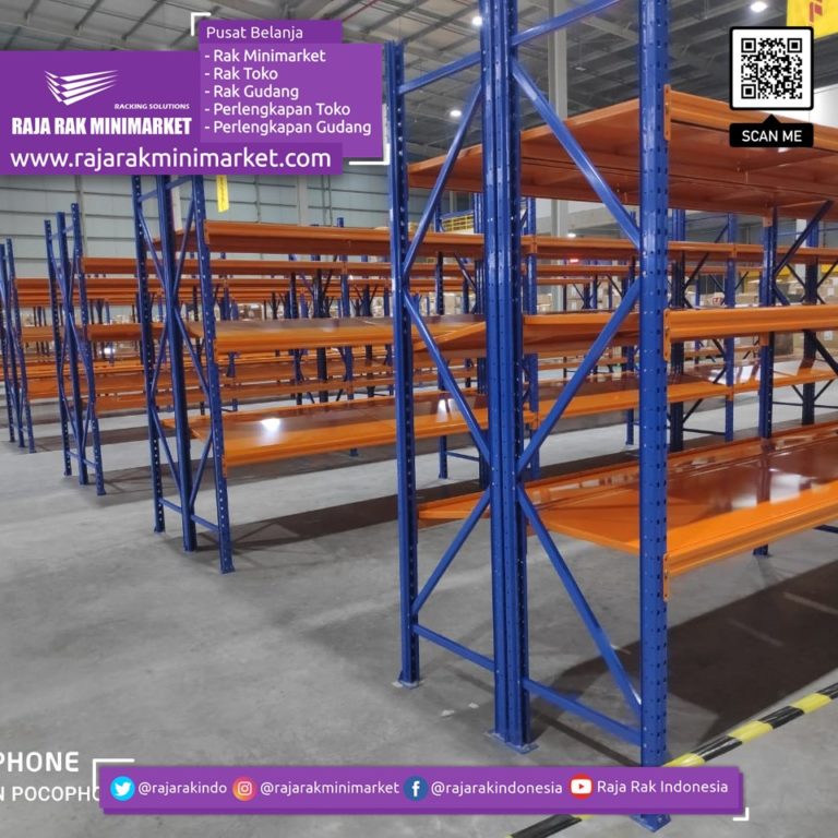 RAK GUDANG HEAVY DUTY UNTUK WAREHOUSE PABRIK / INDUSTRI