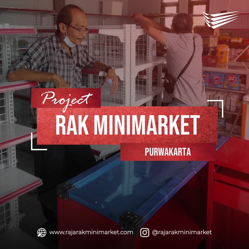 Pemasangan Rak Minimarket Tipe RR-150 di Purwakarta