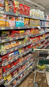 vertical display supermarket / minimarket