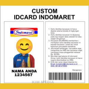 NAME TAG INDOMARET, ID CARD
