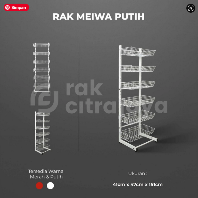 Tipe Rak Display RAK DISPLAY TOKO JAJANAN TIPE MEIWA, 6 SUSUN KERANJANG