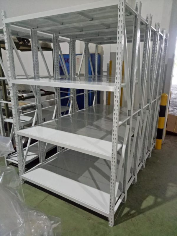 RAK BESI SUSUN GUDANG LIGHT DUTY TIPE C-150, KAPASITAS 150 KG/LEVEL x 4 LEVEL