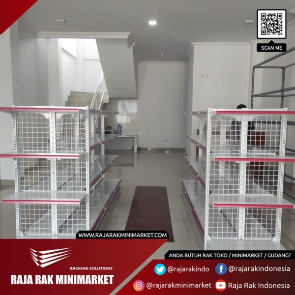 RAK INDOMARET - RAK GONDOLA SINGLE, DOUBLE DAN END RR-150 | RAK TOKO DISPLAY MINIMARKET SWALAYAN