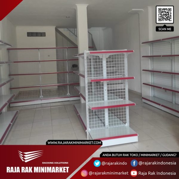 RAK INDOMARET - RAK GONDOLA SINGLE, DOUBLE DAN END RR-150 | RAK TOKO DISPLAY MINIMARKET SWALAYAN