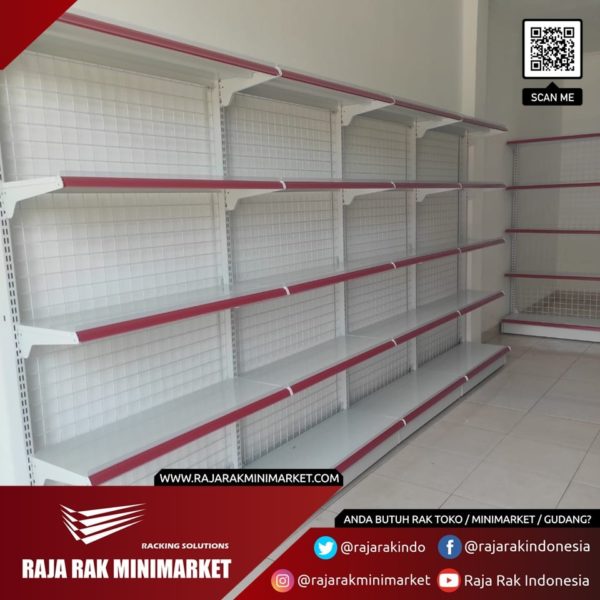 RAK INDOMARET - RAK GONDOLA SINGLE, DOUBLE DAN END RR-150 | RAK TOKO DISPLAY MINIMARKET SWALAYAN