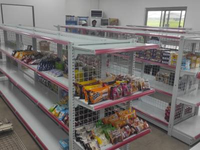 PEMASANGAN RAK MINIMARKET GONDOLA DISPLAY TOKO TIPE RR-150 DI CIKARANG – BEKASI