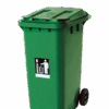 TEMPAT SAMPAH PLASTIK MINIMARKET OUTDOOR VOLUME 120 LITER RABBIT TIPE 7703 DUST BIN | RAJA PLASTIK INDONESIA