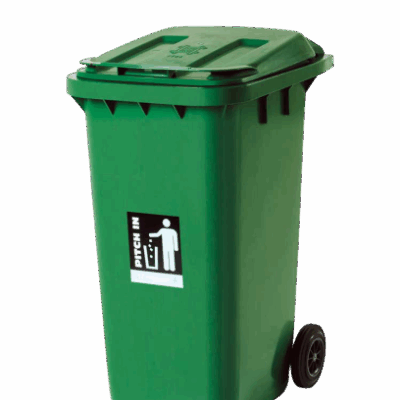 TEMPAT SAMPAH PLASTIK MINIMARKET OUTDOOR VOLUME 120 LITER RABBIT TIPE 7703 DUST BIN | RAJA PLASTIK INDONESIA