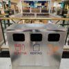 TEMPAT SAMPAH STAINLESS BESAR KOTAK 3 IN 1 TIPE TSS-3IN1, UKURAN P.100 x L.40 x T 86 CM, JUAL KE SELURUH INDONESIA