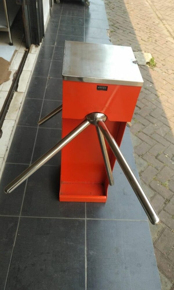 PINTU PUTAR SUPERMARKET BOX DOUBLE 2 ARAH DENGAN COUNTER | PINTU ANTRIAN PENGUNJUNG