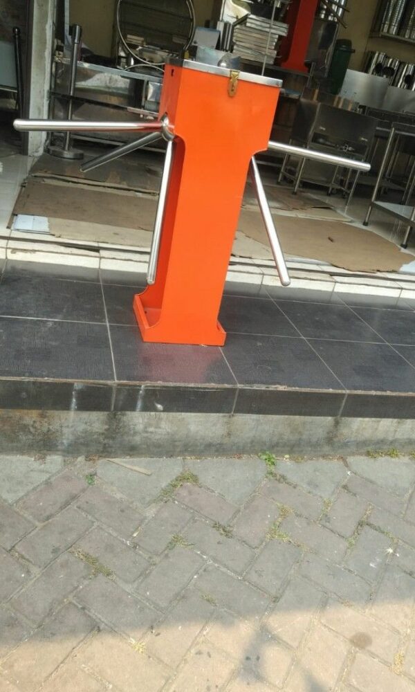 PINTU PUTAR SUPERMARKET BOX DOUBLE 2 ARAH DENGAN COUNTER | PINTU ANTRIAN PENGUNJUNG