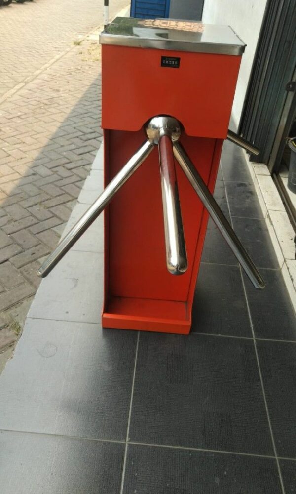 PINTU PUTAR SUPERMARKET BOX DOUBLE 2 ARAH DENGAN COUNTER | PINTU ANTRIAN PENGUNJUNG