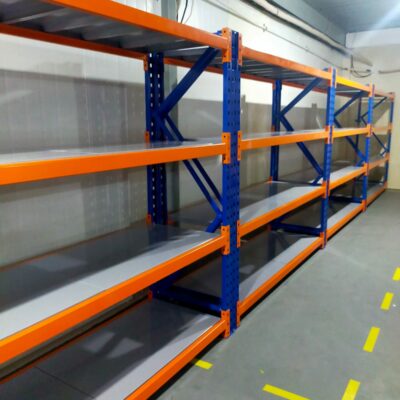 RAK BESI GUDANG MEDIUM DUTY TIPE ZA-500 KAPASITAS 500 KG / SUSUN SHELVING ATAU 2 TON / UNIT RAK, UKURAN 200x50x200 CM & 200x60x200 CM (UKURAN & WARNA BISA CUSTOM), 4 SUSUN SHELVING