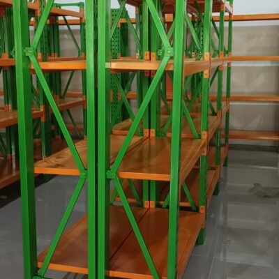 RAK BESI GUDANG MEDIUM TIPE ZA-300 – KAPASITAS 300 KG / SUSUN SHELVING (TOTAL 1,2 TON / UNIT): Solusi Rak Serbaguna & Tangguh untuk Gudang Skala Menengah – RAJA RAK INDONESIA