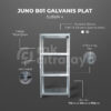 RAK BESI GUDANG SIKU LUBANG SERBAGUNA TIPE JUNO B01 GALVANIS – SHELVING PLAT, SUSUN 4 & 5, UKURAN 70x30x150 CM, NON BAUT