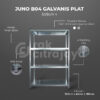 RAK BESI SIKU LUBANG BOLTLESS JUNO 03 GALVANIS PLAT SHELVING, SUSUN 4 & 5, UKURAN 120x45x180 CM: Solusi Tepat untuk Penyimpanan Barang yang Rapi dan Tahan Lama!
