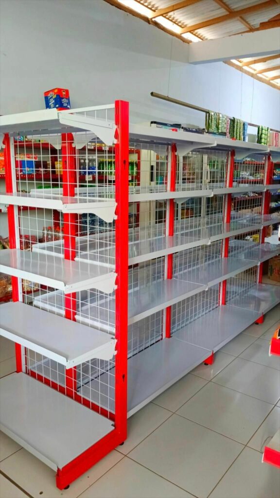 RAK GONDOLA ALFAMART SINGLE, DOUBLE, END CAP MURAH TIPE ZA-16 | Murah • Kuat • Fleksibel • Standar Minimarket Nasional