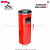 Tempat Sampah Stainless Bulat 30 Liter Warna Custom (Hitam, Putih, Merah): Solusi Kebersihan Modern dengan Sentuhan Warna Elegan