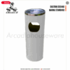Tempat Sampah Stainless Bulat 30 Liter Warna Custom (Hitam, Putih, Merah): Solusi Kebersihan Modern dengan Sentuhan Warna Elegan