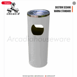 Tempat Sampah Stainless Bulat 30 Liter Warna Custom (Hitam, Putih, Merah): Solusi Kebersihan Modern dengan Sentuhan Warna Elegan
