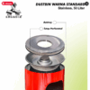 Tempat Sampah Stainless Bulat 50 Liter Warna-Warni: Putih • Kuning • Merah • Biru • Hijau – Solusi Kebersihan Elegan & Ceria