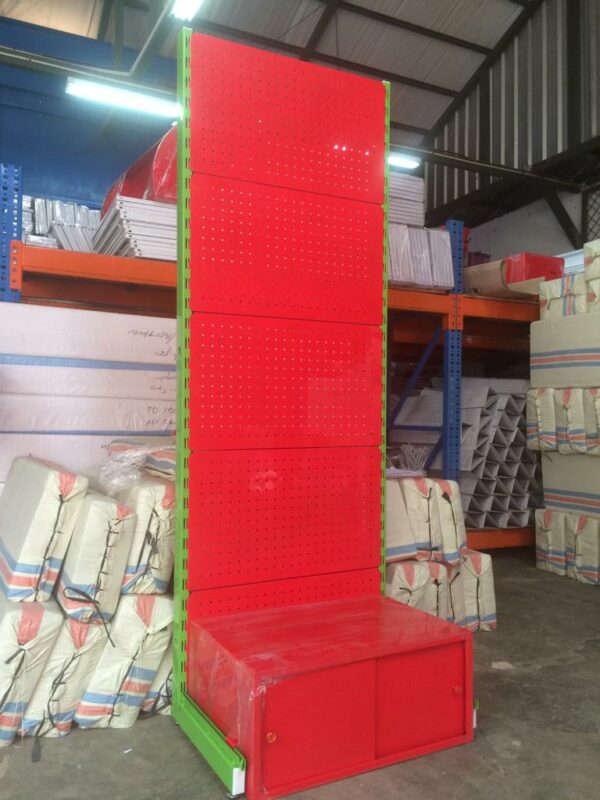 RAK DISPLAY TOKO MINIMARKET TIPE RR-13 PERFORATTED | SOLUSI DISPLAY PRODUK RAPI, RINGKAS & PROFESIONAL